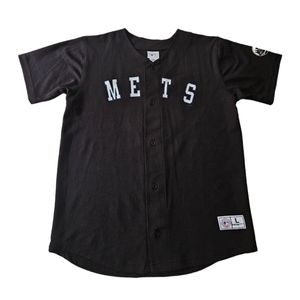 New York Mets Youth Genuine Merchandise Black #15 Beltran Jersey Sz Large 16-18